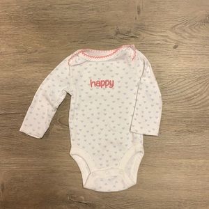 Baby girl long sleeve body suit